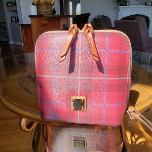 Dooney & Bourke Cranberry Plaid (cranberry, olive & blue plaid) Trixie Crossbody